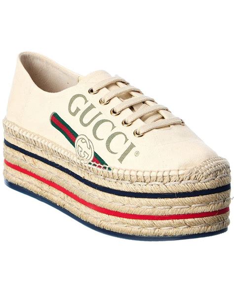 gucci espadrille flats|gucci espadrilles platform.